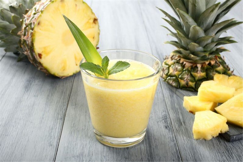 Smoothie à l'ananas pour perdre du poids