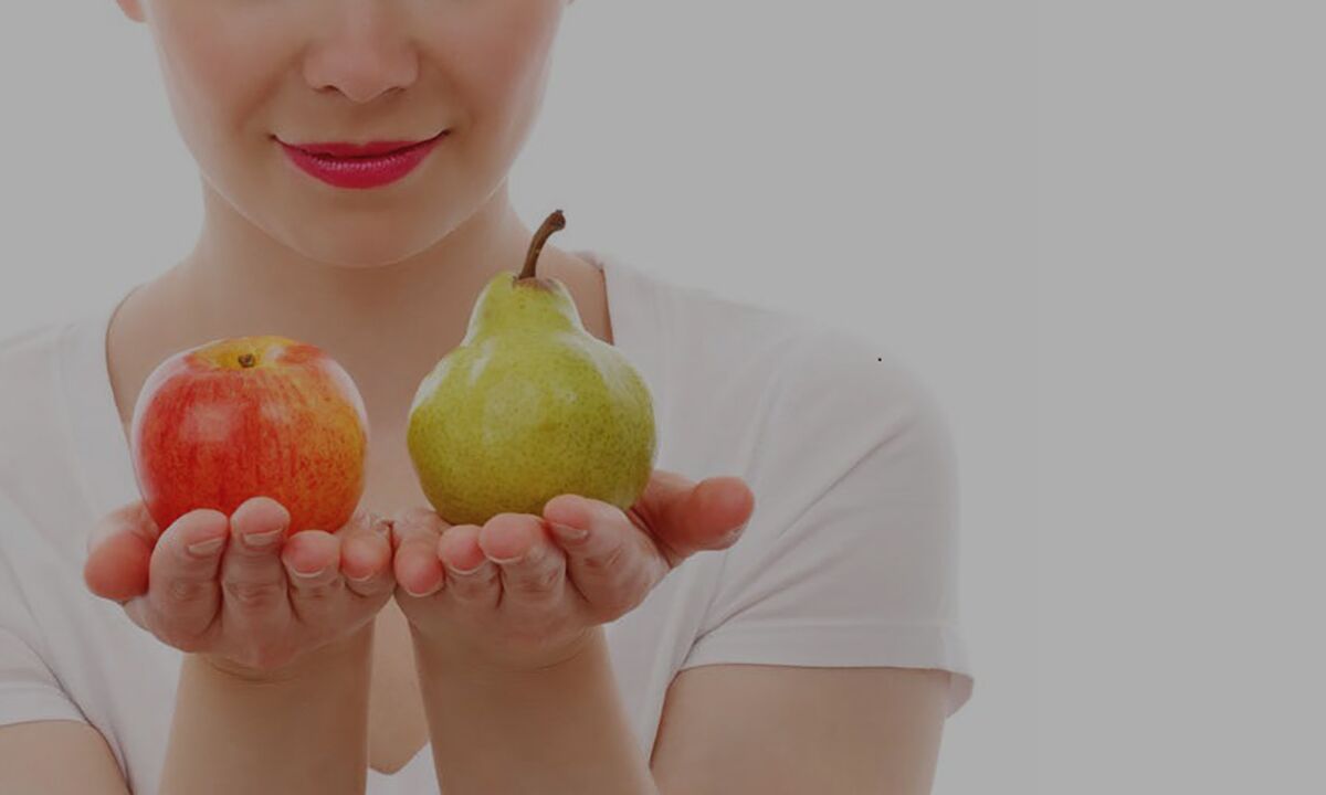Pommes et poires dans le régime aux fruits de sarrasin