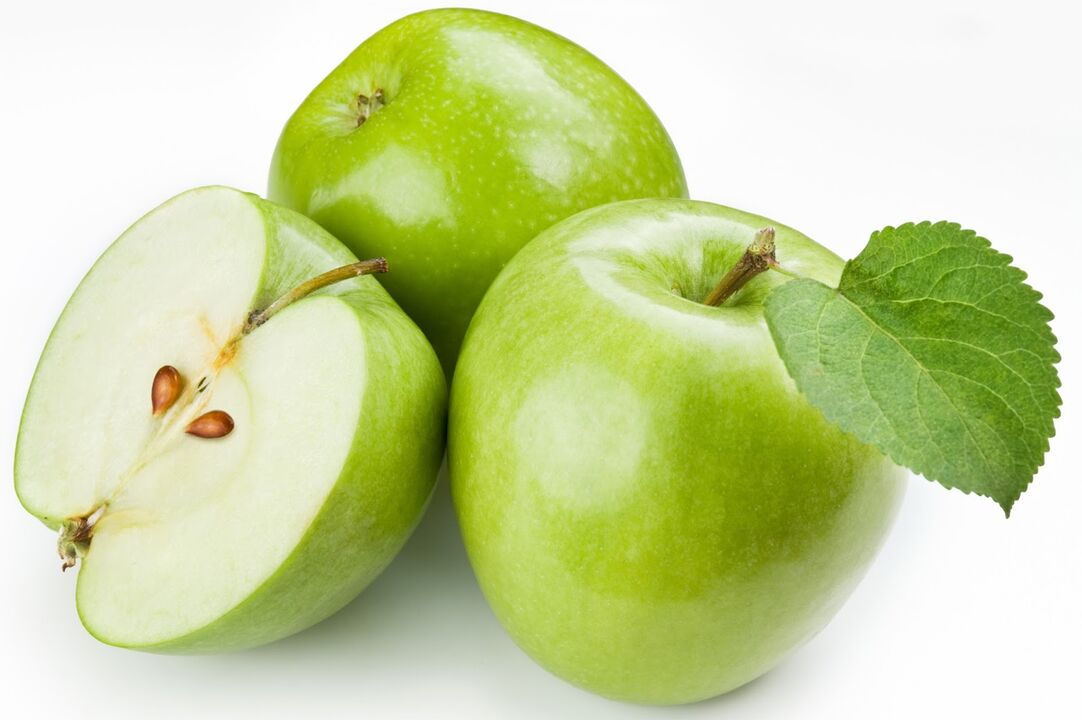 Les pommes peuvent être incluses dans le régime d'une journée de jeûne avec du kéfir