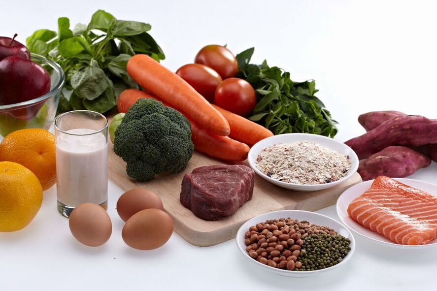 Aliments sains inclus dans les menus diététiques pour perdre du poids